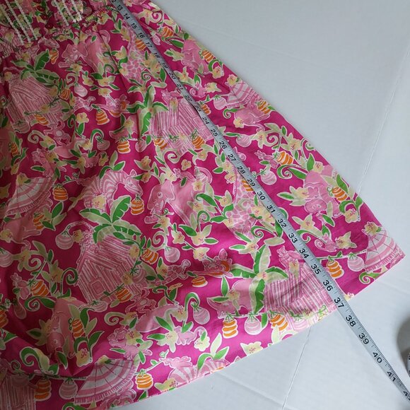 Vintage Lilly Pulitzer Y2K Umbrella Jungle Slathouse Rock Mini Dress Size 10 - Picture 6 of 11